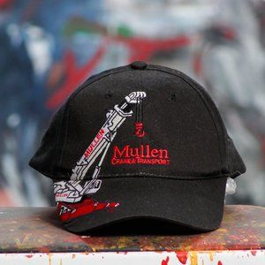 Town Talk Hat Mens One Size Black Mullen Crane and Transport Company